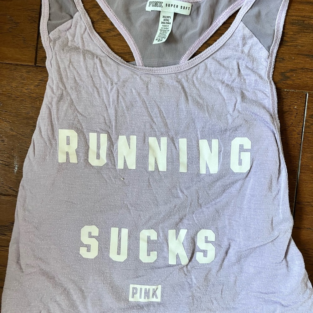 PINK “Running Sucks” Tanktop